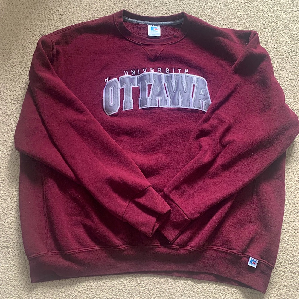 UOttawa Champion Maroon University Sweater Ottawa